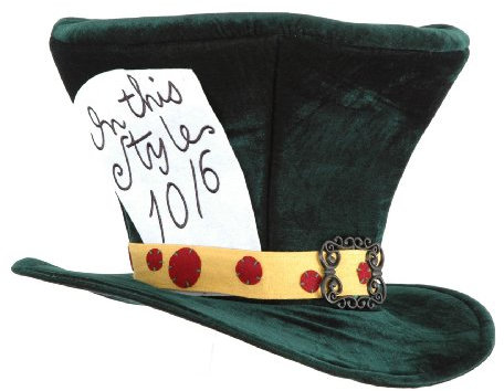 Alice In Wonderland The Madhatter Hat - Adult Size