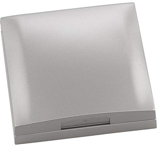 Berker 918282524 Integro Flow/Pure Rahmen 1-Fach mit Klappdeckel Edelstahl Effekt