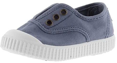 victoria Inglesas Unisex 1915 Lona Drec & Elástico Central & Refuerzo Puntera 106627 para Niños Azul 34