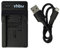 vhbw caricabatterie USB compatibile con Samsung SB-LSM160, SB-LSM80, SB-LSM320 batterie di videocamera, reflex - Stazione di ricarica