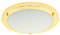 LITECRAFT Mari Ceiling Light Bathroom IP44 Rated Flush Fitting - (Brass, Large, 28 Watt)