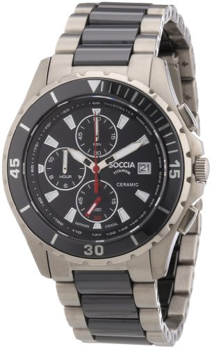Boccia Herrenarmbanduhr Chronograph Titan Keramic 3766-02