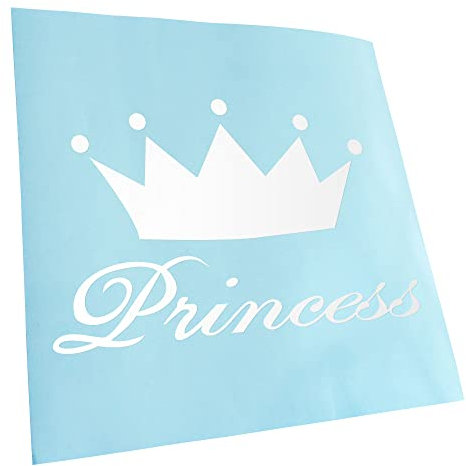 Kiwistar Autoaufkleber - Princess Aufkleber für Auto, Laptop, Fahrrad, LKW, Motorrad Mehrfarbig JDM Decal Racing