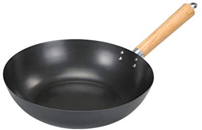 Alda Wok de acero al carbono estándar negro