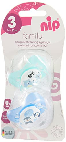 nip Beruhigungssauger Family Girl, Silikon, 16 - 32 Monate