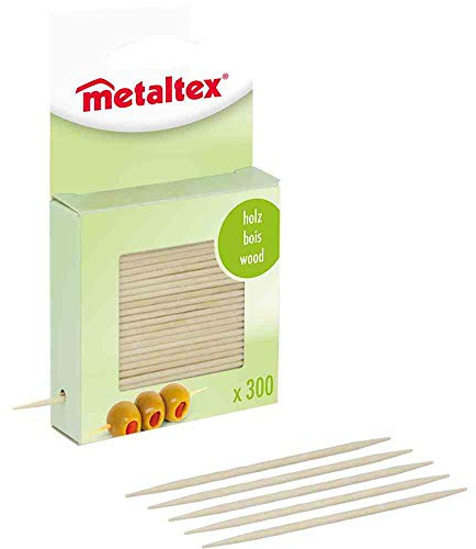 Metaltex 577002010 Zahnstocher aus Holz 300 Stück