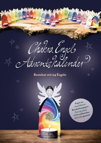 Chakra Papier-Engel Adventskalender (Weihnachts-Bastelset mit 24 Engeln)