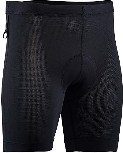 Silvini Herren Liner Kurze Hose mit Coolmax Gepolsterter Innenhose Leicht und Atmungsaktiv Schwarz - 5XL