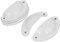 sourcing map 5pcs Poignée de Meuble Tiroir Placard Armoire Porte 82mmx34mmx18mm Forme de Coquillage Fer Bouton Blanc