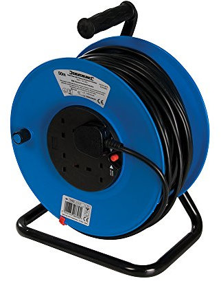 Powermaster 934311 Cable Reel 230V Freestanding 4-Gang 50m
