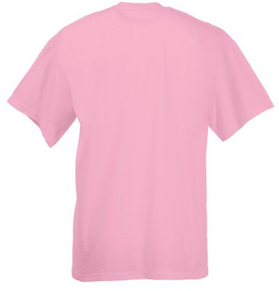 Fruit of the Loom - Men's Short Sleeve Crew Neck T-Shirt, Pink Light, L