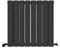 iBathUK Apex Horizontal Radiator, Double Flat Panel Radiators, 600x608mm Slim Radiator for Bathroom,Kitchen,Living Room- Anthracite