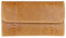 Girly Handbags Clutch aus Wildleder mit Schlangenmuster aus italienischem Leder Bräunen