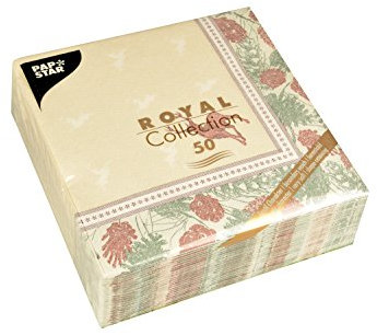 Papstar, 50 Servietten ROYAL Collection 1/4-Falz 40 cm x 40 cm Majestic Deer, #85654