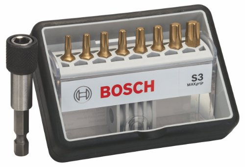 Bosch Professional8+1tlg. Schrauberbit-Set Max Grip für Innen-Torx-Schrauben