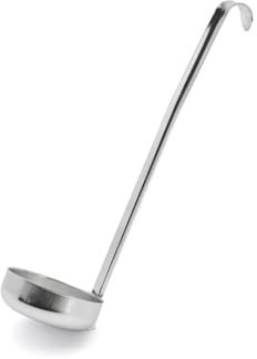 DE BUYER -3136.08 -louchette a pizza fond plat inox 145ml, Argenté.