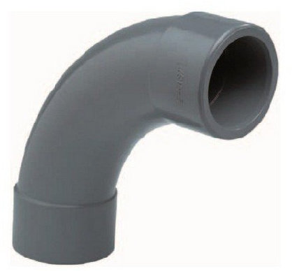PVC bocht 90gr (handgevormd) 50x50 mm 10 bar