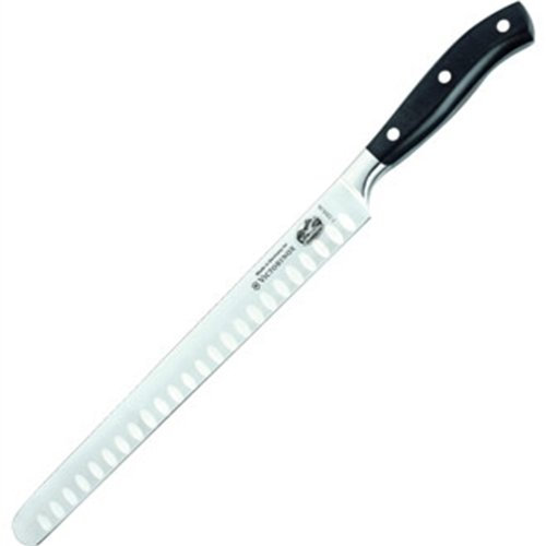Victorinox 7.7223.26g Couteau à Jambon, Lame alvéolée 26 cm, Manche en polyoxyméthylène (Pom