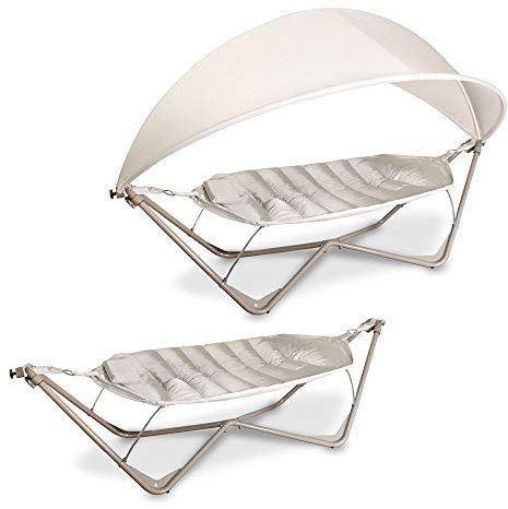 PLOSS HÄNGEMATTE SCHAUKELLIEGE Gondola 320 cm Champagner/Natur