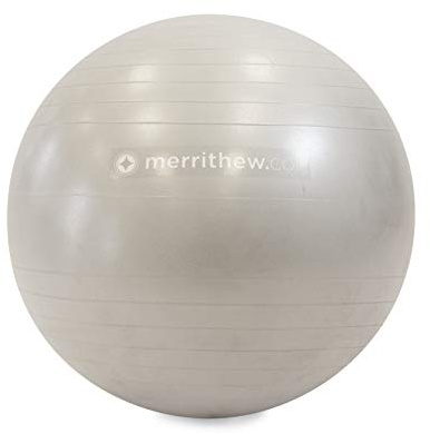 STOTT PILATES Stabilitätsball mit Pumpenstabilität, Silber, 65 cm