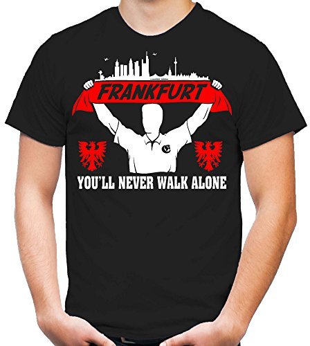 Frankfurt Support T-Shirt | SGE Eintracht FFM Main Hessen | Fussball | Männer | Herrn | am Main | Hemd | Ultras | Fanshirt | Trikot (M)