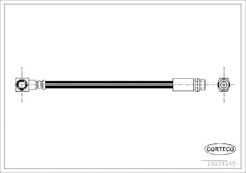 Corteco 19034349 Bremsschlauch hinten links