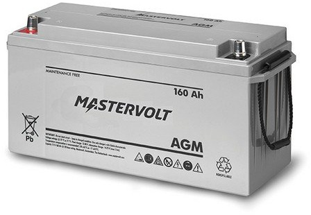 Mastervolt AGM-Batterie Batteriespannung 12 V, Kapazität 160 Ah, Bauart Standard