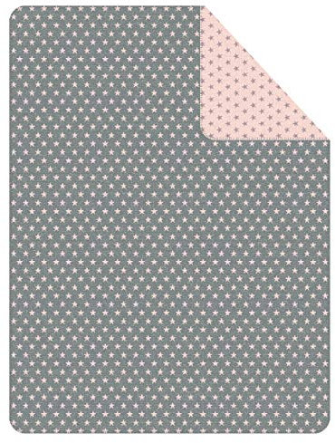 IBENA 2120/800 Kuscheldecke, Baumwoll-Mischgewebe, grau / beige, 200 x 150 cm