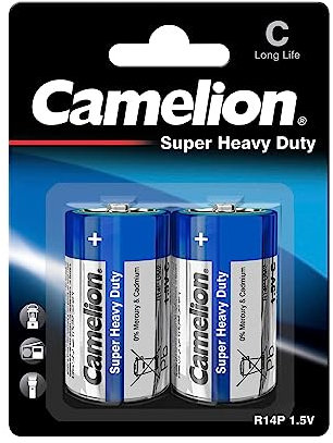 Camelion 10200214 Super heavy duty Batterien R14/ Baby/ 2er Pack