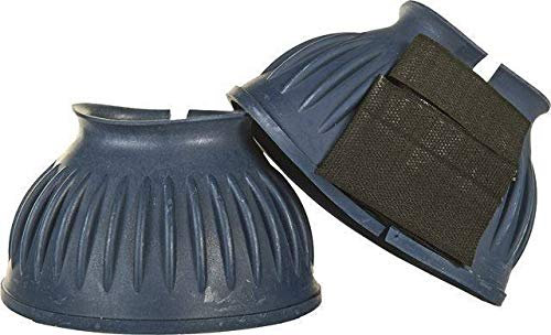 HKM 8605 Springglocken Atlanta, Gummispringglocken Gummi Hufglocken, Rauchblau, XL