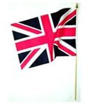 Bandera de mano del Reino Unido – Paquete de 6 unidades