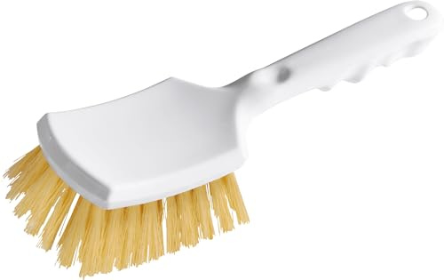 haug bürsten - Felgen- und Reifenbürste mit kurzem Griff - Ideal zur Reinigung von Felge und Reifen - Material: Polypropylen (PP) - Farbe: Weiß - Made in Germany