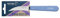 Opinel Couteau à légumes pour adulte n° 114 en acier inoxydable Sandvik, courbé, bleu clair, manche en bois de hêtre multicolore, taille unique