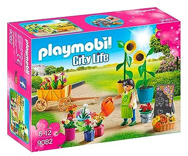 PlayMOBIL 9082 City Life Florist, Fun Imaginative Role-Play, PlaySets Suitable for Children Ages 4+