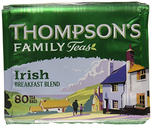 Thompson's Punjana Irish Breakfast 80 teabags (8.82oz) x 1 pack by Punjana Tea