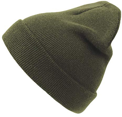 noTrash2003 Warme Doppelstrickmütze Beanie mit Umschlag Soft Acryl - Reach Zertifiziert Beanie-Hat Wintermütze Damenmütze Herrenmütze