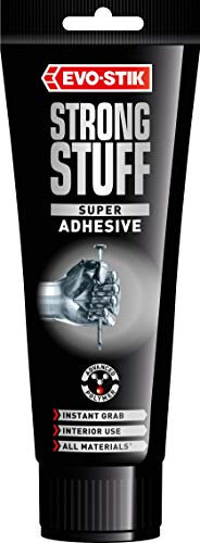 EVO-STIK Strong Stuff Super Adhesive, Instant Grab, Solvent Free, Bonds Most Materials, Colour: White, Size: 200ml Squeeze Tube