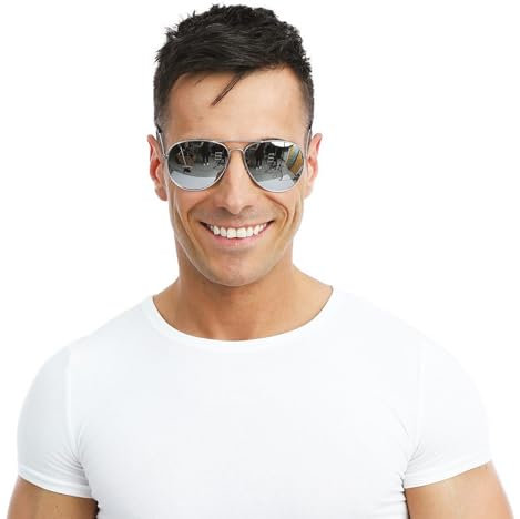 Metall-Brille, Polizisten-Stil