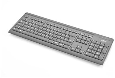 Fujitsu KB410 Tastatur USB QWERTY Russisch Schwarz