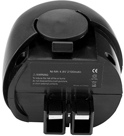 Trade-Shop Ni-MH Akku, 4,8V / 2100mAh kompatibel mit Würth Master 0700950013 0700851 0700 950 01, Metabo Powermaxx Basic 6.00059.51 POWER-GRIP MAXX 4.8V