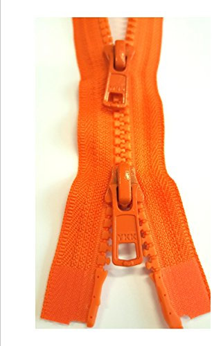 YKK Reißverschluss 2-Wege teilbar Vislon 5mm Krampe 80cm 849 orange