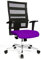 Topstar X-Pander 959TT330, Bürostuhl, Schreibtischstuhl, inkl. höhenverstellbare Armlehnen, Netzbezug, Bezugsstoff, lila/schwarz
