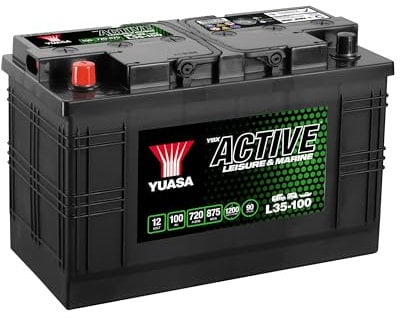Yuasa L35-100 Batterie marine haute performance sans entretien 12 V 100 Ah 720 CCA