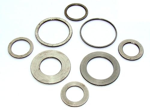 REDUZIERRING für Kreissägeblatt 25,4mm auf 22,23mm 2,0mm Dicke, gerändelte Präzisionsausführung MADE IN GERMANY CROSSFER®