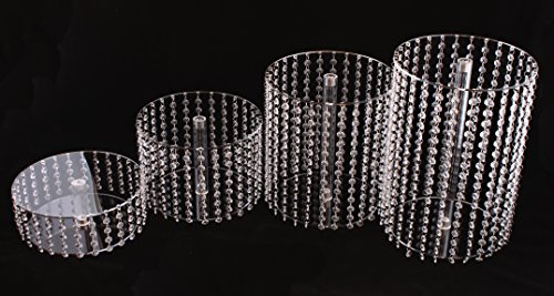 Acrylglas Tortenständer Rund Hochzeit 4 Etagen Etagere Geburtstag Alu Ø 28 cm