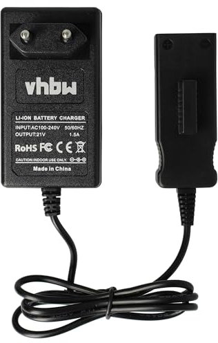 vhbw 220V Netzteil Ladegerät Ladekabel kompatibel mit Werkzeug Akku Gardena 09840-20, BLi-18