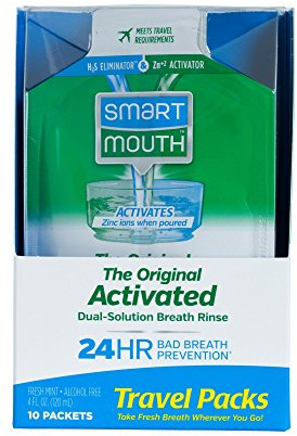 SmartMouth Mouthwash Packets, Clean Mint, 10 Count