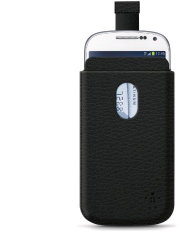 Belkin F8M638BTC00 Pocket Case (geeignet für Samsung Galaxy S 4mini) schwarz