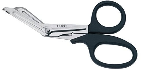 First Aid Seulement 17,8 cm Noir Ciseaux avec poignée en plastique