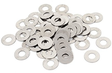 sourcing map 100 Stück Unterlegscheiben M5x12x0,5mm Flache Unterlegscheibe Edelstahl Beilagscheiben von sourcingmap® für Bolzenschrauben